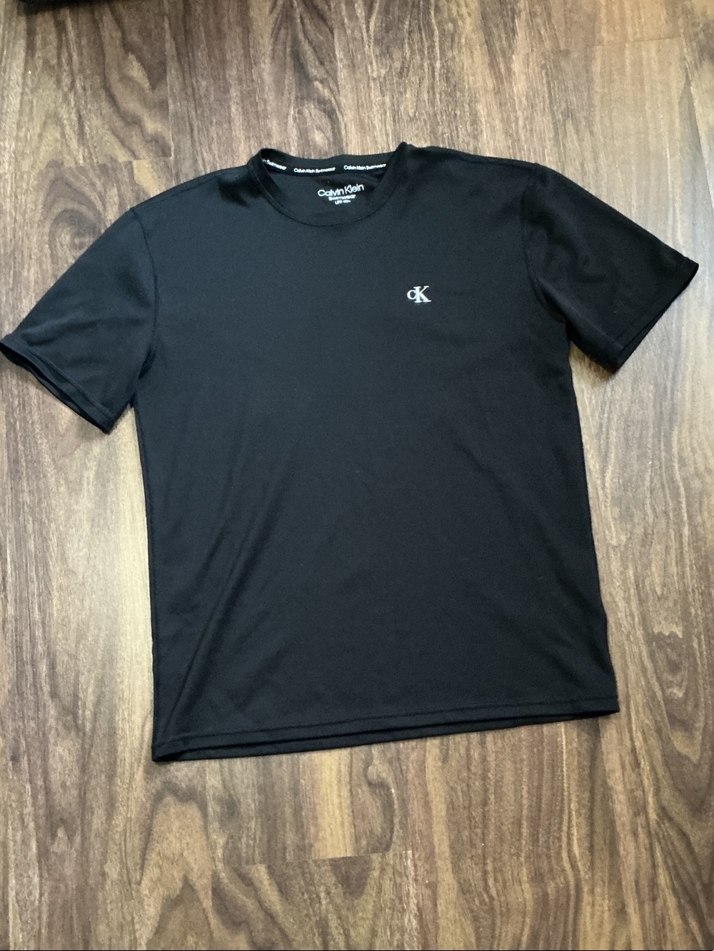 Calvin Klein Black Short Sleeve Crew with Small CK Logo